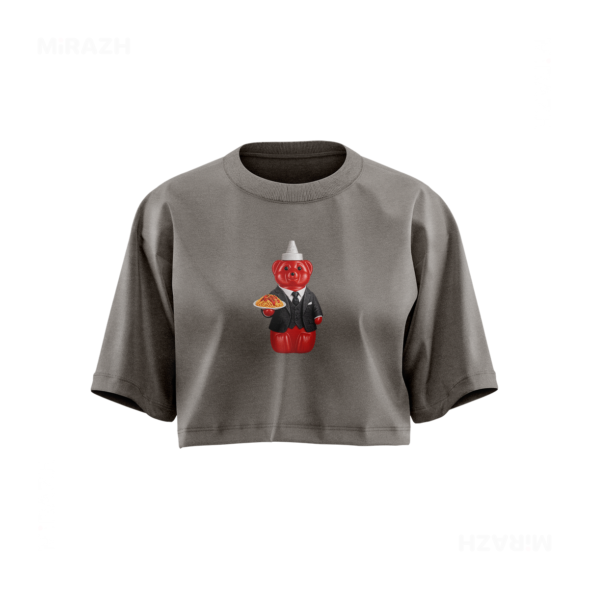 SosKhersiMakaroni Over Sized Crop Top 01 Faded Grey