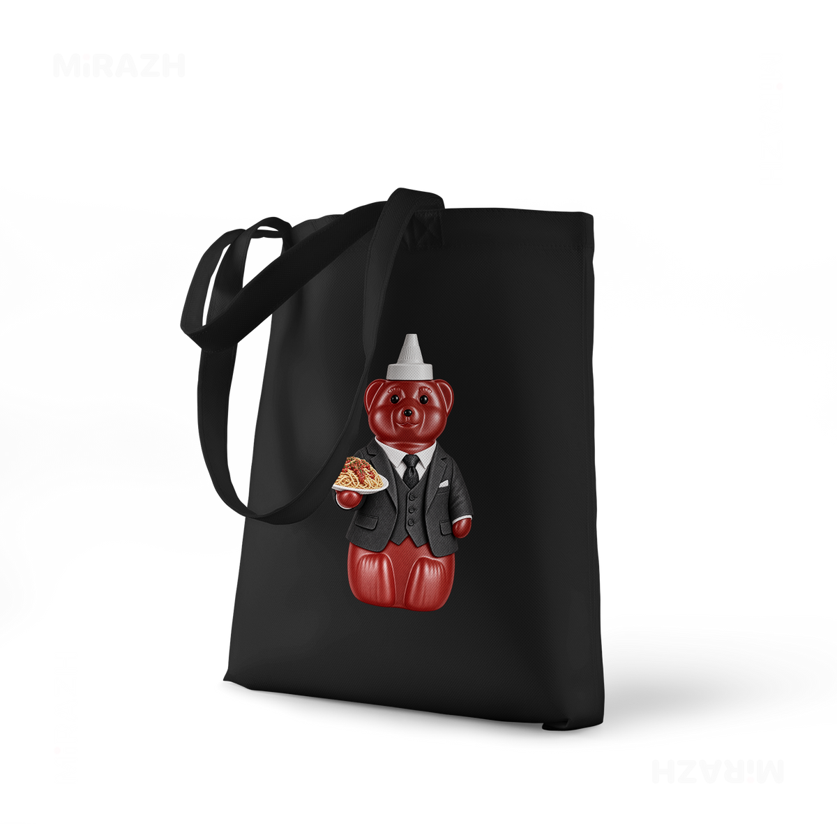 SosKhersiMakaroni Tote Bags 01 Black