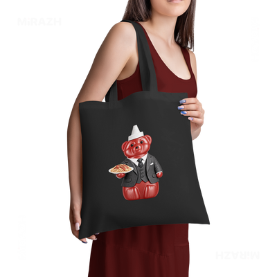 SosKhersiMakaroni Tote Bags 02 Black
