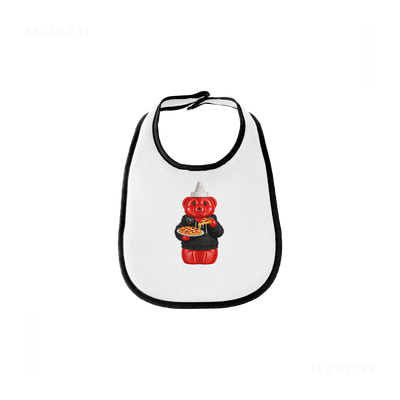 SosKhersiPizza Baby Bibs 01 White Black