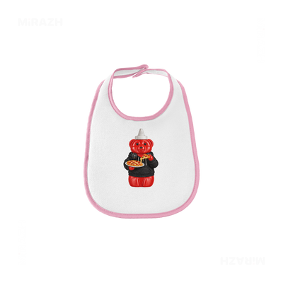 SosKhersiPizza Baby Bibs 01 White Pink