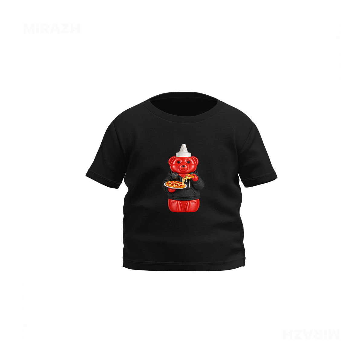 SosKhersiPizza Baby T Shirt 01 Black