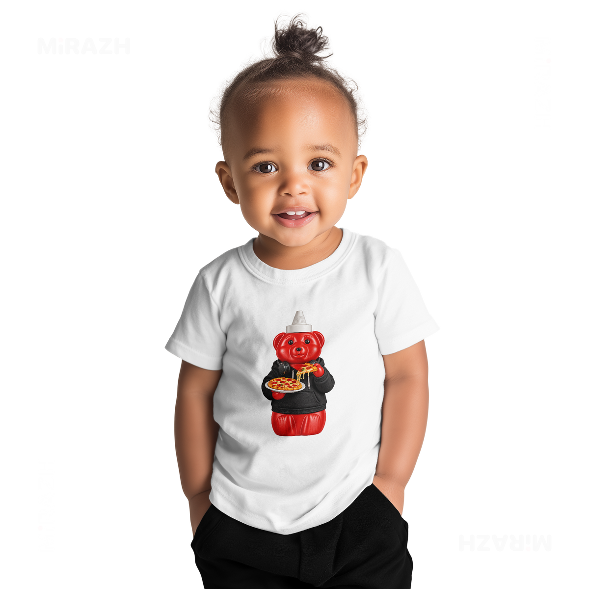 SosKhersiPizza Baby T Shirt 04 White