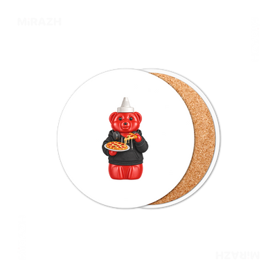SosKhersiPizza Ceramic Coaster 01 Round