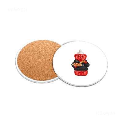 SosKhersiPizza Ceramic Coaster 05 Round