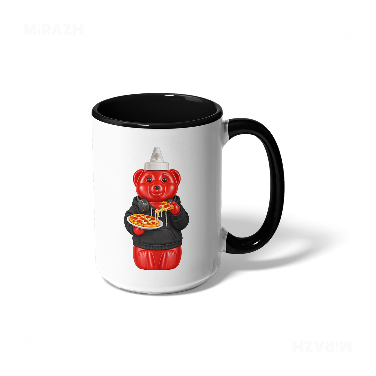 SosKhersiPizza Ceramic Mug 01 White Black