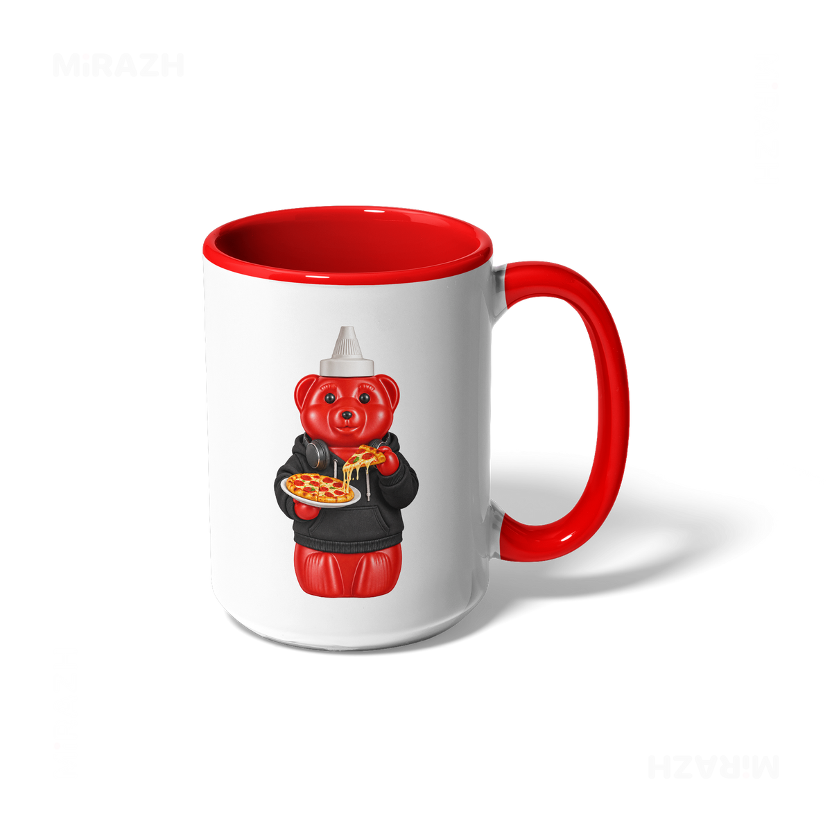 SosKhersiPizza Ceramic Mug 01 White Red