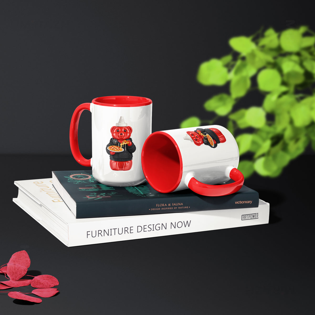SosKhersiPizza Ceramic Mug 02 White Red