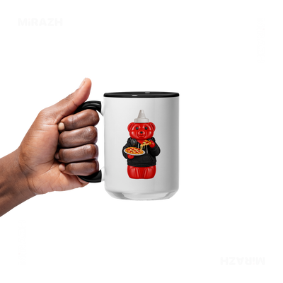 SosKhersiPizza Ceramic Mug 05 White Black