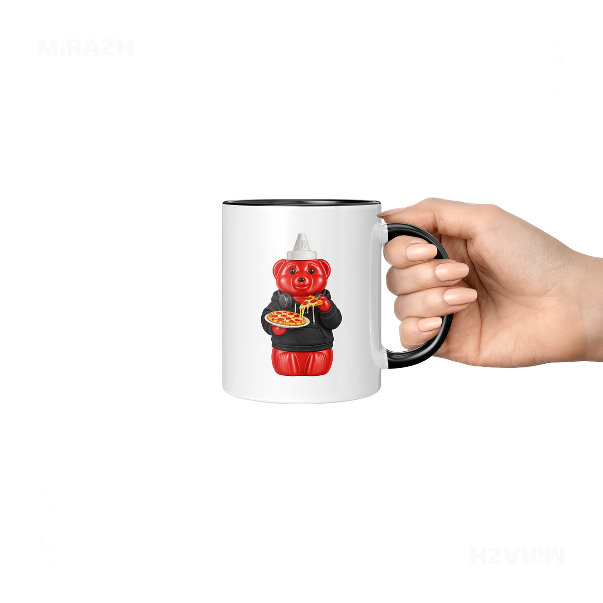 SosKhersiPizza Ceramic Mug 06 White Black