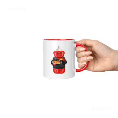 SosKhersiPizza Ceramic Mug 06 White Red