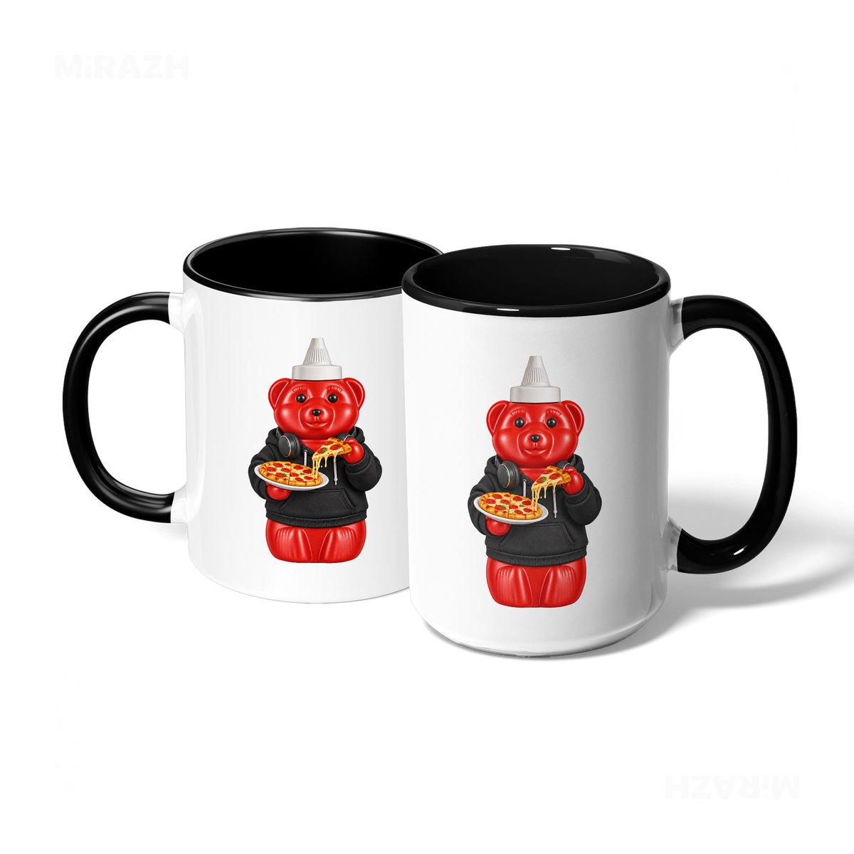 SosKhersiPizza Ceramic Mug 07 White Black