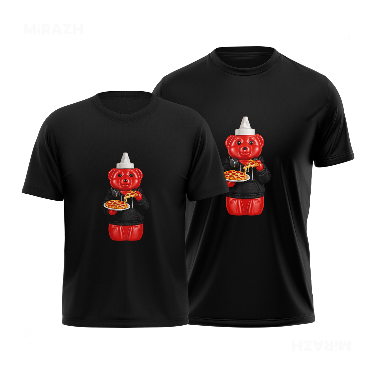 SosKhersiPizza Couple T Shirt 01 Black