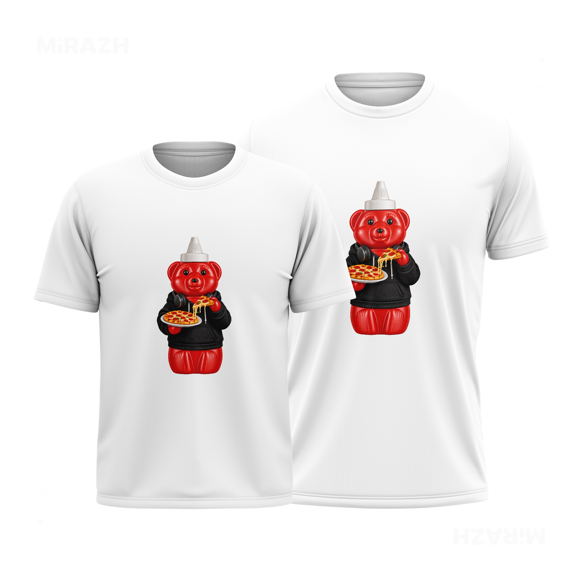 SosKhersiPizza Couple T Shirt 01 White