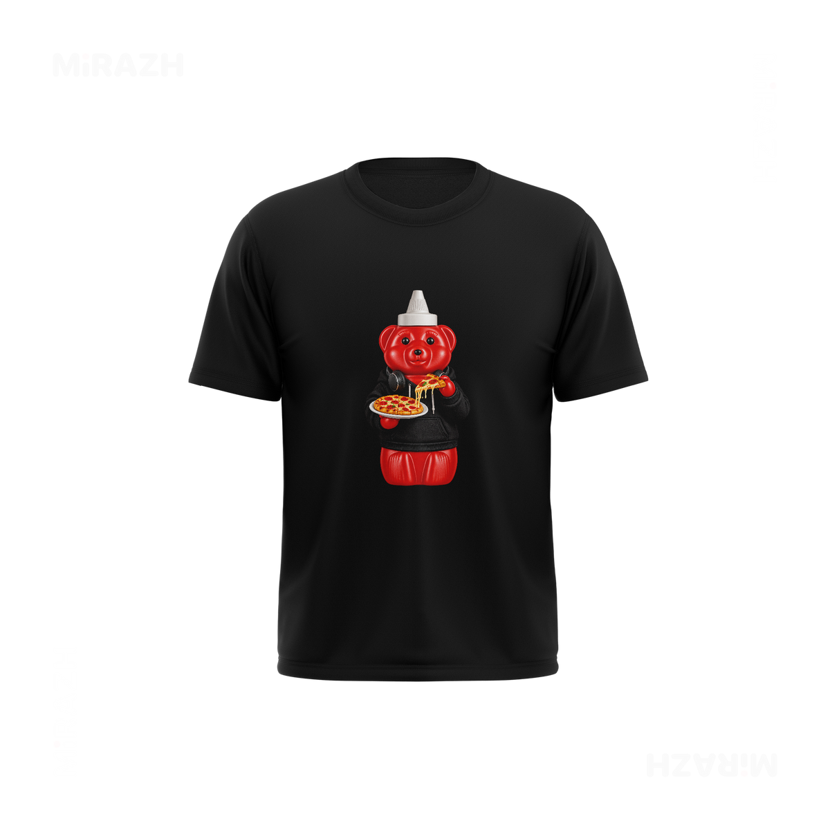 SosKhersiPizza Couple T Shirt 03 Black
