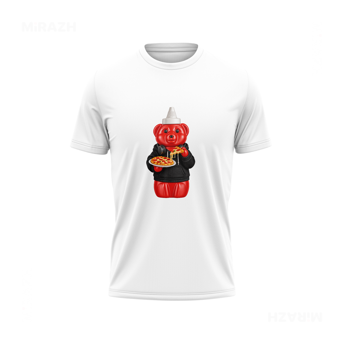 SosKhersiPizza Couple T Shirt 04 White