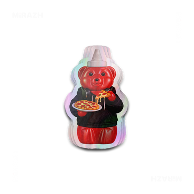 SosKhersiPizza Die Cut Holographic Sticker 01