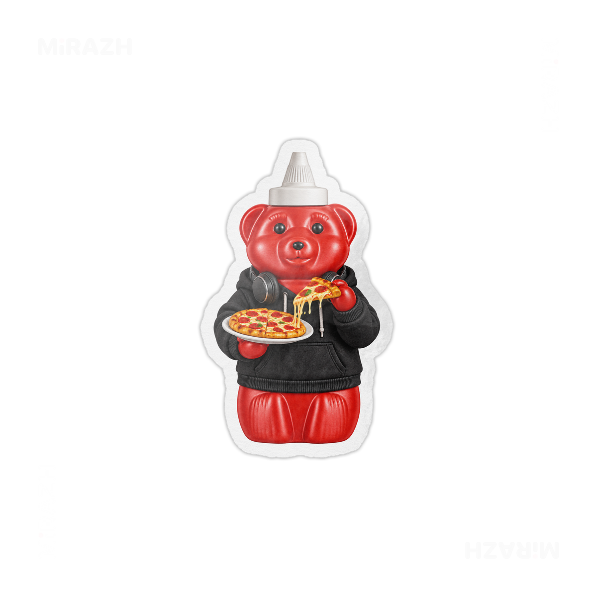 SosKhersiPizza Die Cut Magnet 01