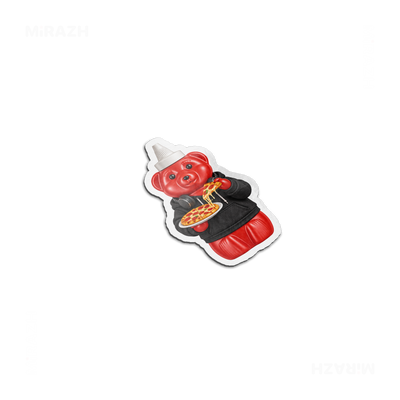 SosKhersiPizza Die Cut Magnet 03