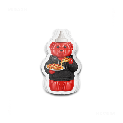 SosKhersiPizza Die Cut Outdoor Sticker 01 White