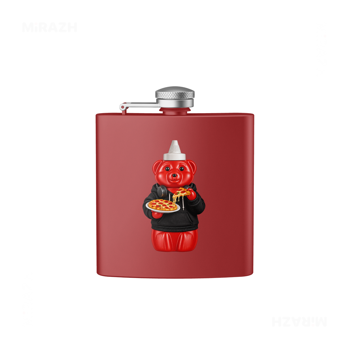 SosKhersiPizza Hip Flasks 01 Red