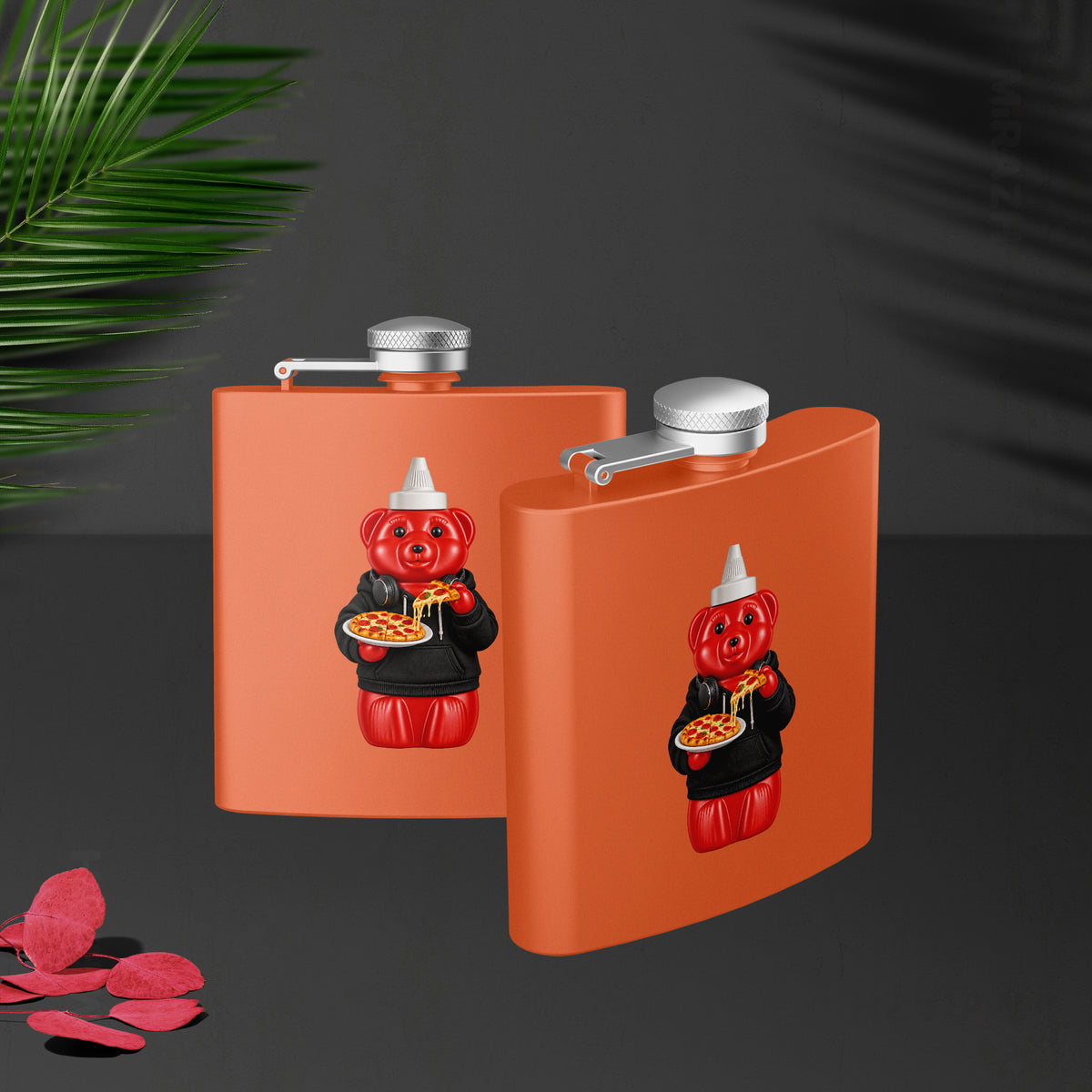 SosKhersiPizza Hip Flasks 02 Orange