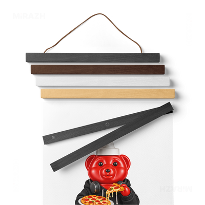 SosKhersiPizza Magnetic Hanger Poster 02 Dark Wood