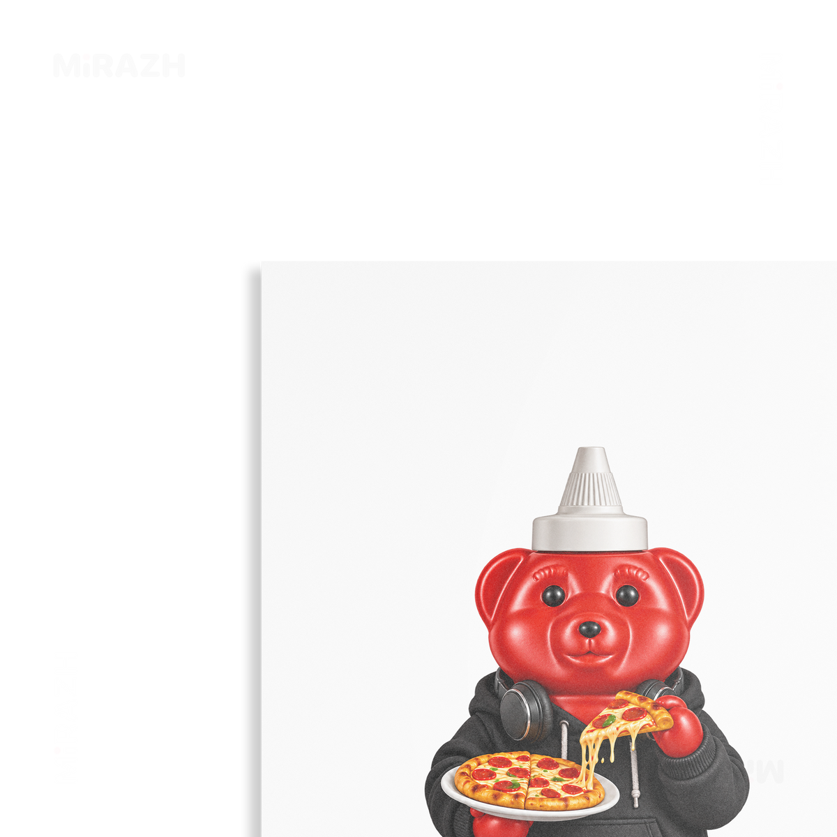 SosKhersiPizza Metallic Print 02 Aluminum