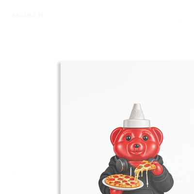 SosKhersiPizza Metallic Print 02 Aluminum