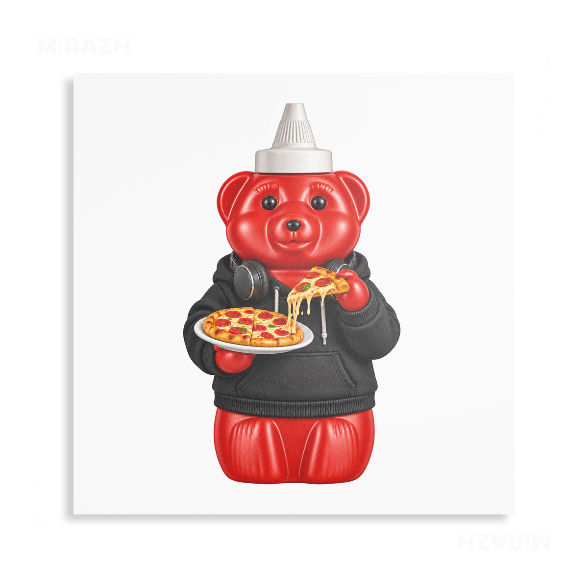 SosKhersiPizza Metallic Print 04 Aluminum
