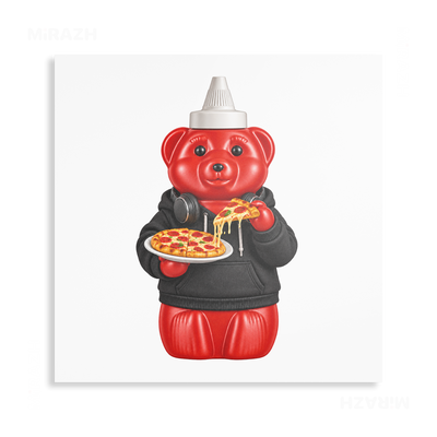 SosKhersiPizza Metallic Print 04 Aluminum