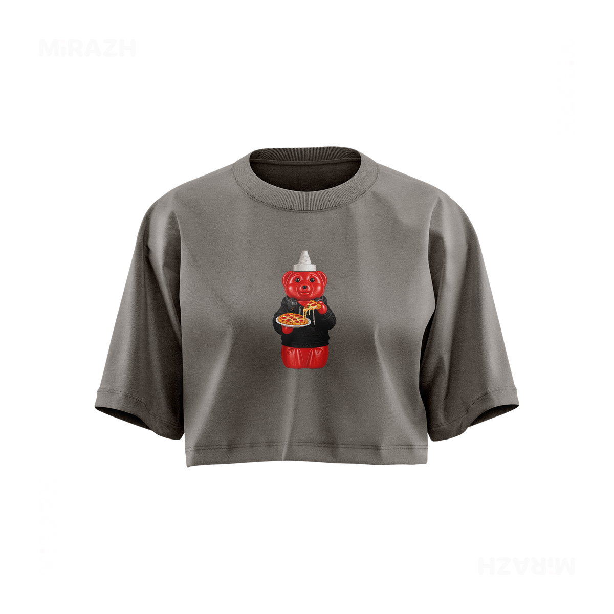 SosKhersiPizza Over Sized Crop Top 01 Faded Grey