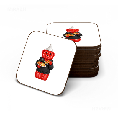 SosKhersiPizza Semi Glossy Coaster 06