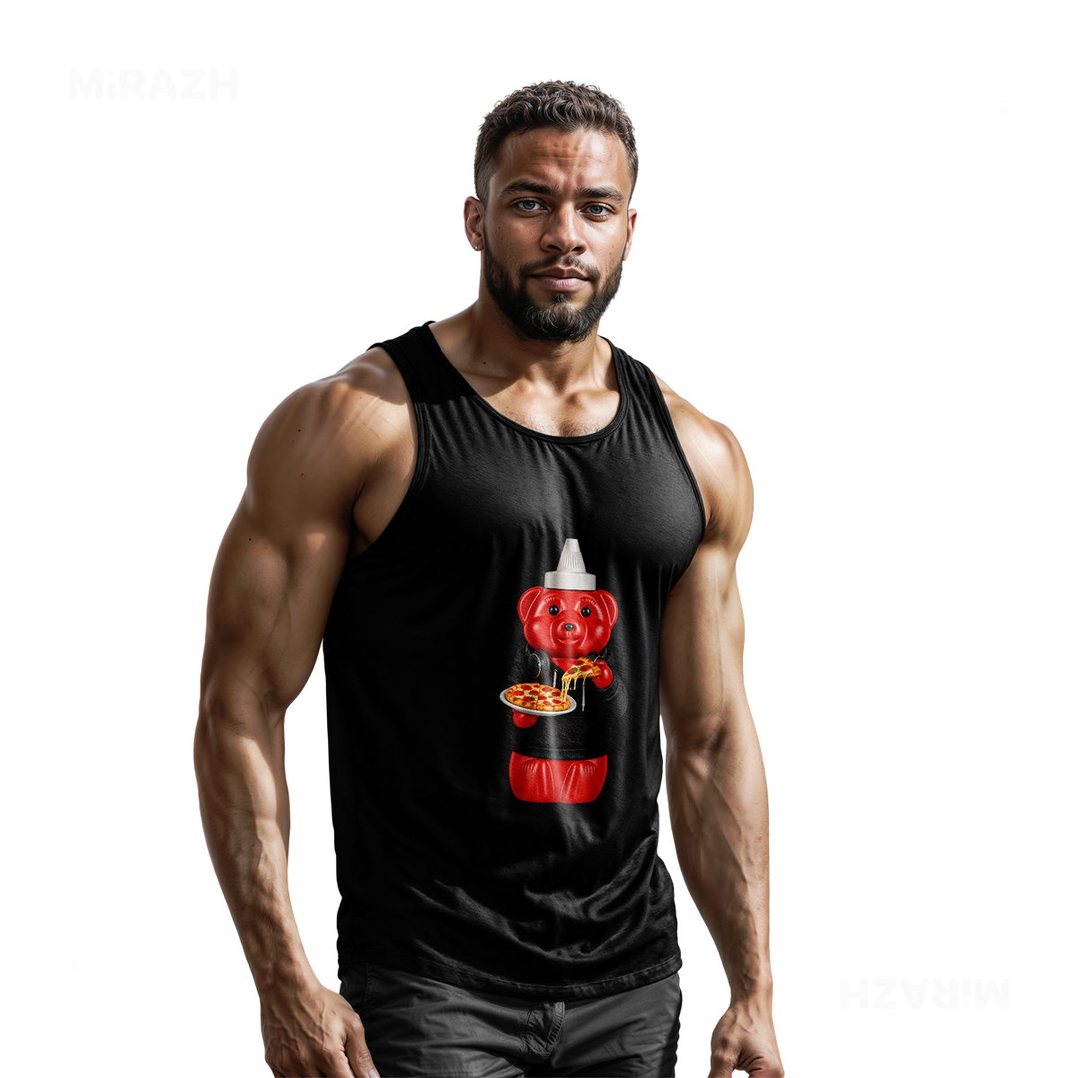 SosKhersiPizza Tank Tops 02 Black