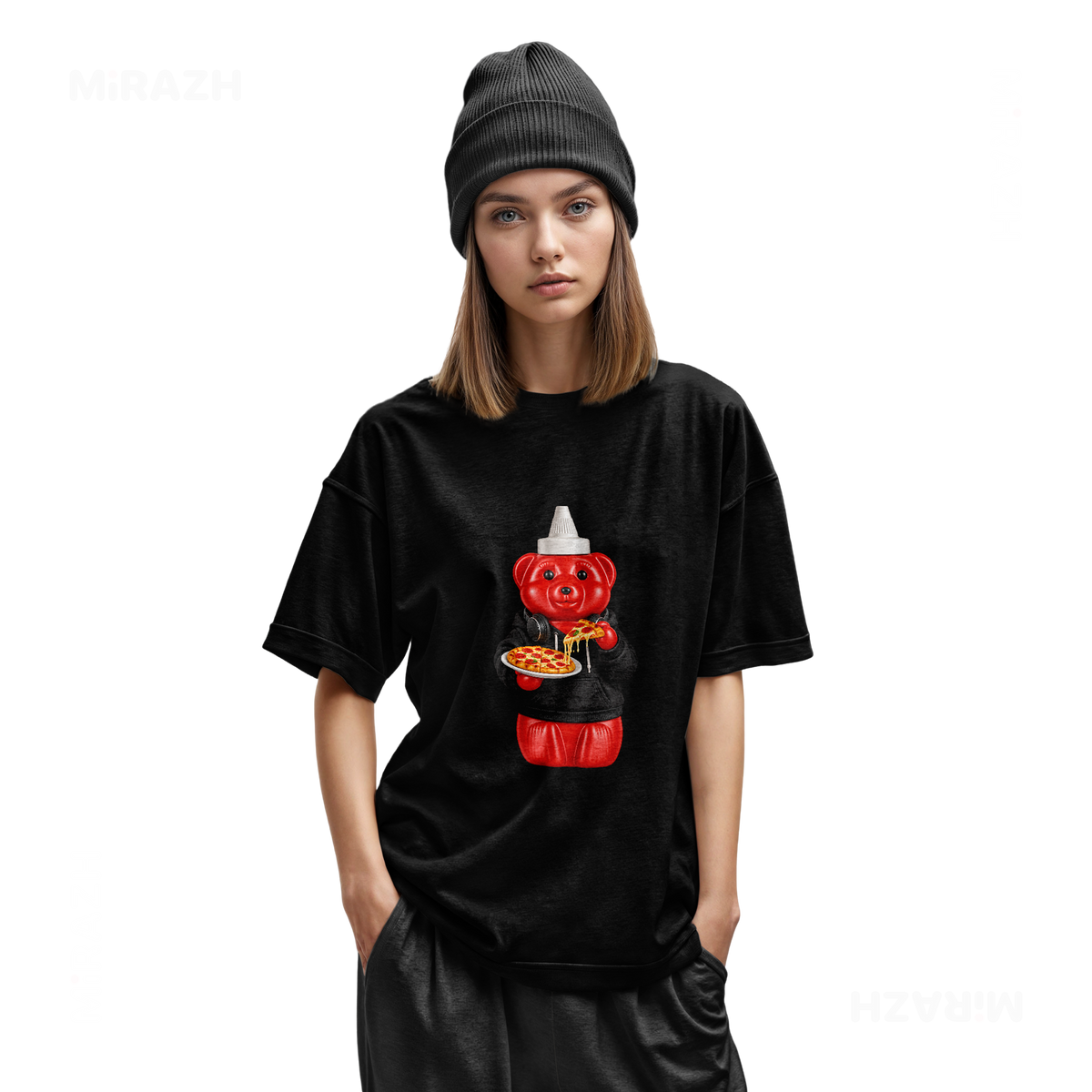 SosKhersiPizza Youth T Shirt 02 Black