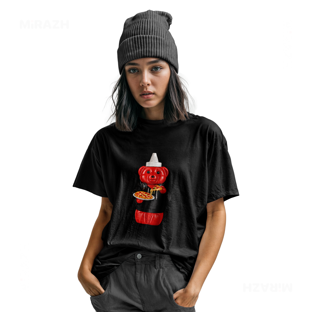 SosKhersiPizza Youth T Shirt 04 Black