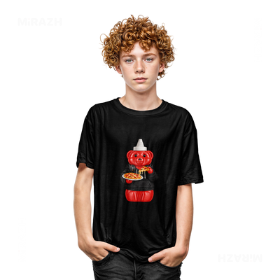 SosKhersiPizza Youth T Shirt 05 Black