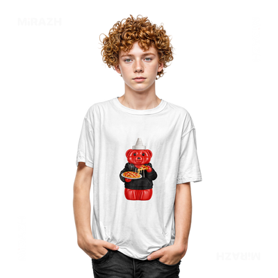 SosKhersiPizza Youth T Shirt 05 White