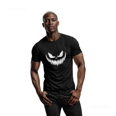 WickedJackOLantern Adult T Shirt 02 Black