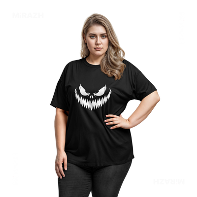 WickedJackOLantern Adult T Shirt 03 Black