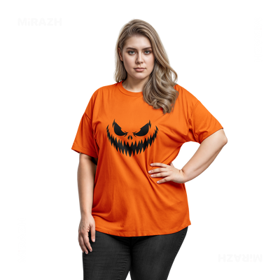 WickedJackOLantern Adult T Shirt 03 Orange