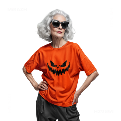 WickedJackOLantern Adult T Shirt 07 Orange