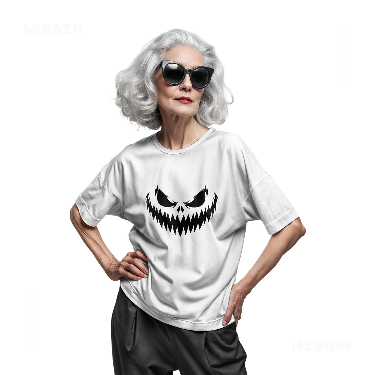 WickedJackOLantern Adult T Shirt 07 White