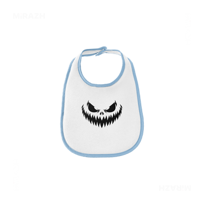 WickedJackOLantern Baby Bibs 01 White Lightblue