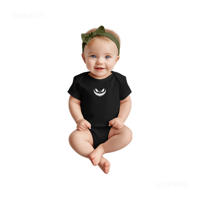 WickedJackOLantern Baby Onesies 02 Black