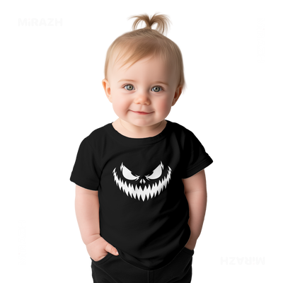 WickedJackOLantern Baby T Shirt 02 Black
