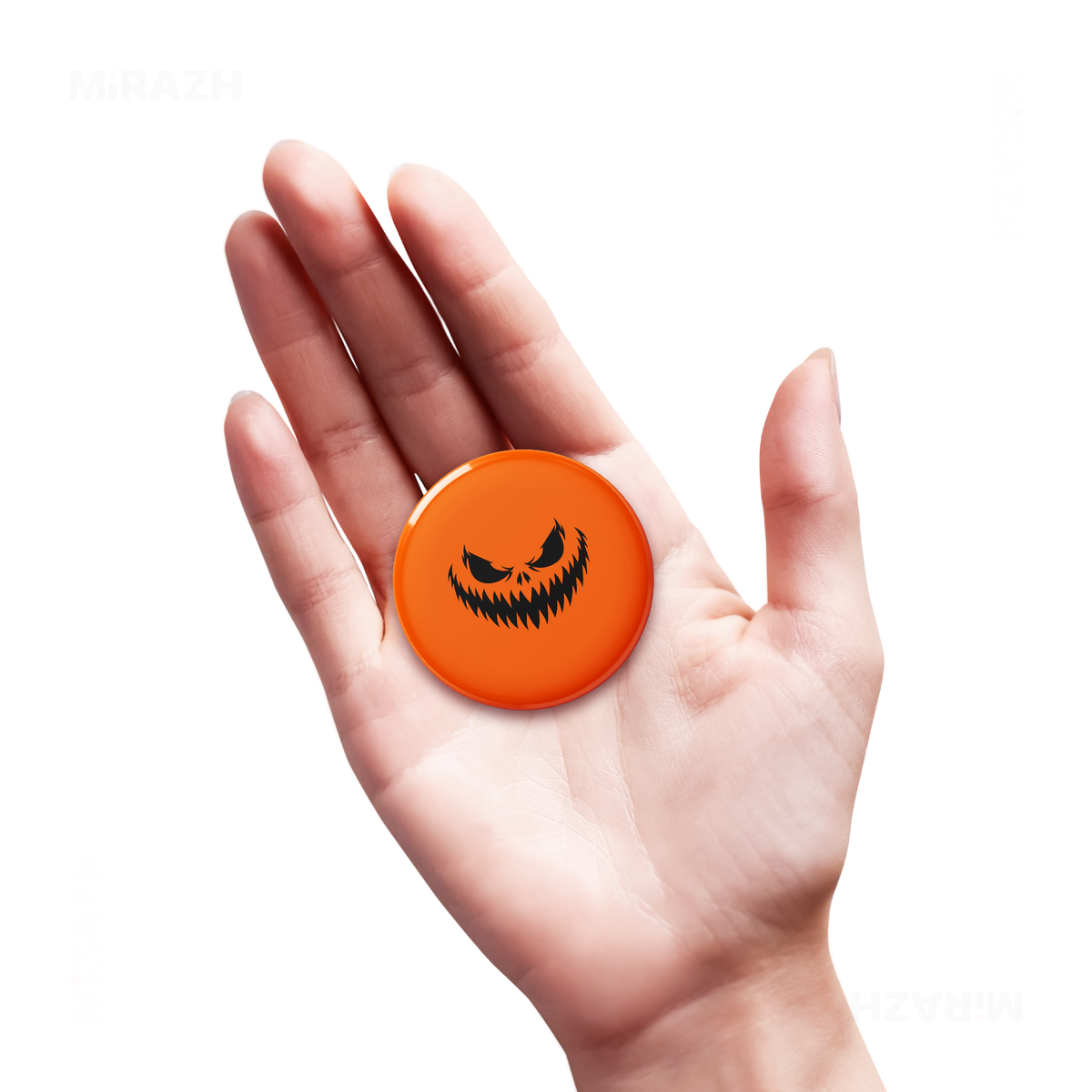 WickedJackOLantern Button Magnet 04 Round