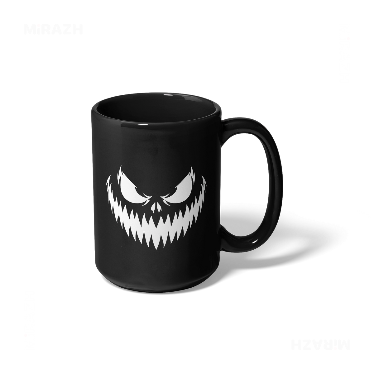 WickedJackOLantern Ceramic Mug 01 Black