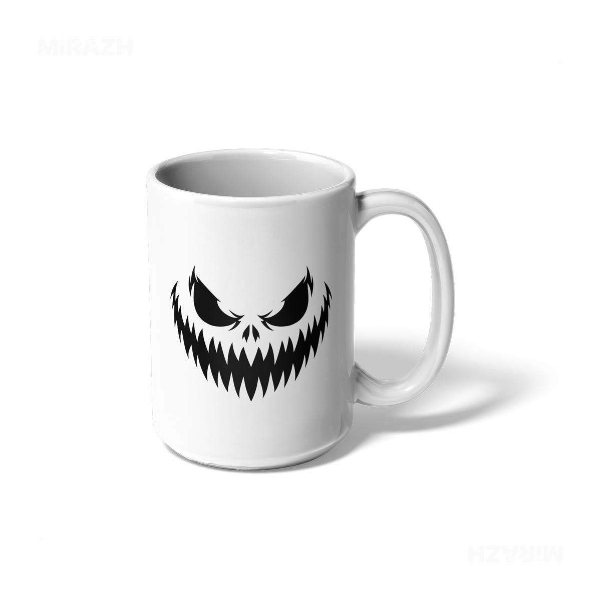 WickedJackOLantern Ceramic Mug 01 White