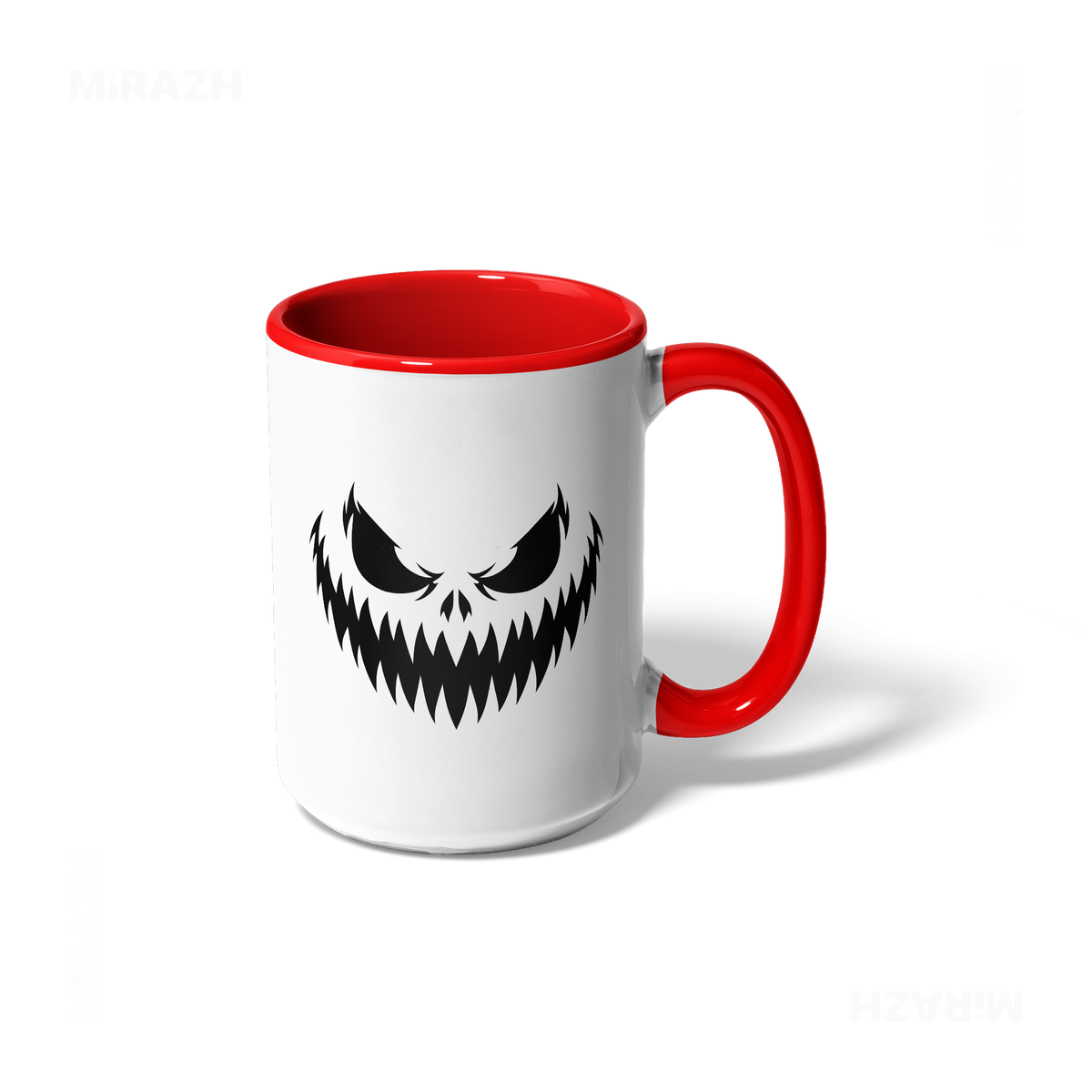WickedJackOLantern Ceramic Mug 01 White Red